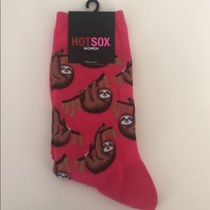 HOT SOX Pink Sloth Socks